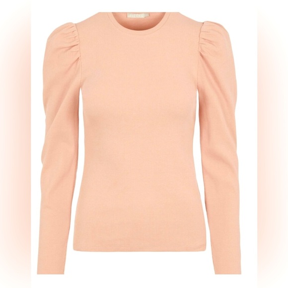 Nine West Puff Sleeve Sweater, pink, size XL - Picture 1 of 5